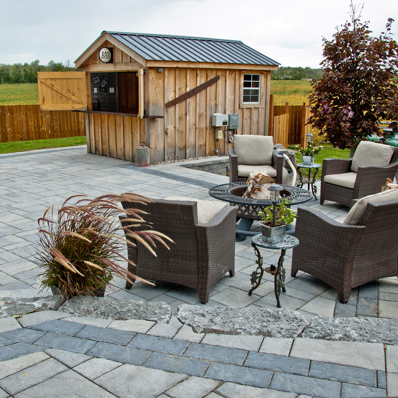 Pool patio landscaping