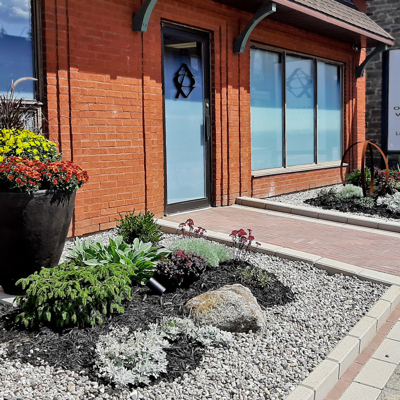 Front entrance landscaping